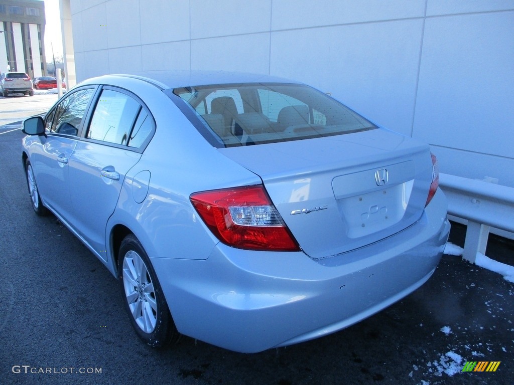 2012 Civic EX Sedan - Cool Mist Metallic / Gray photo #3
