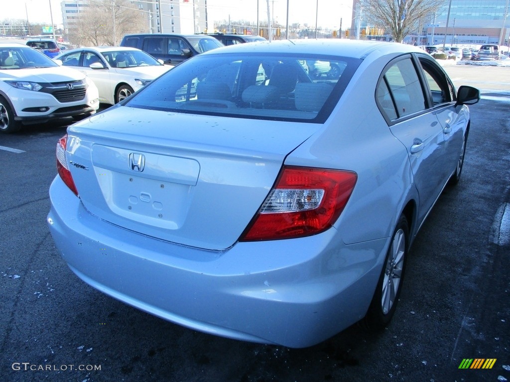2012 Civic EX Sedan - Cool Mist Metallic / Gray photo #5