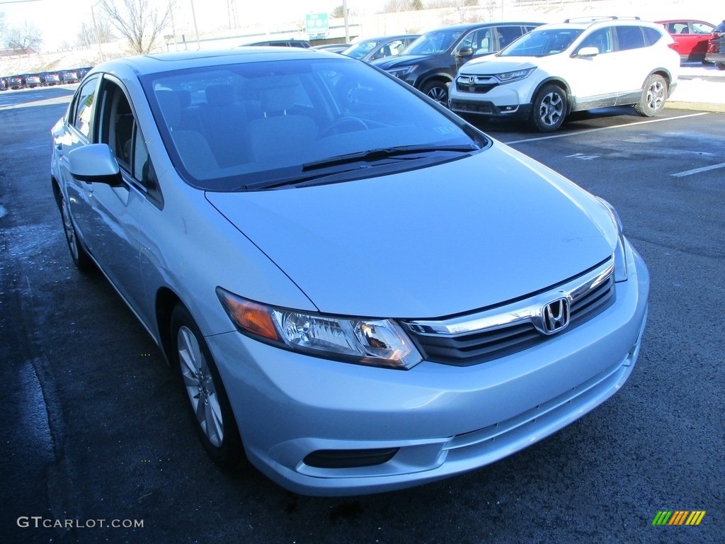 2012 Civic EX Sedan - Cool Mist Metallic / Gray photo #7