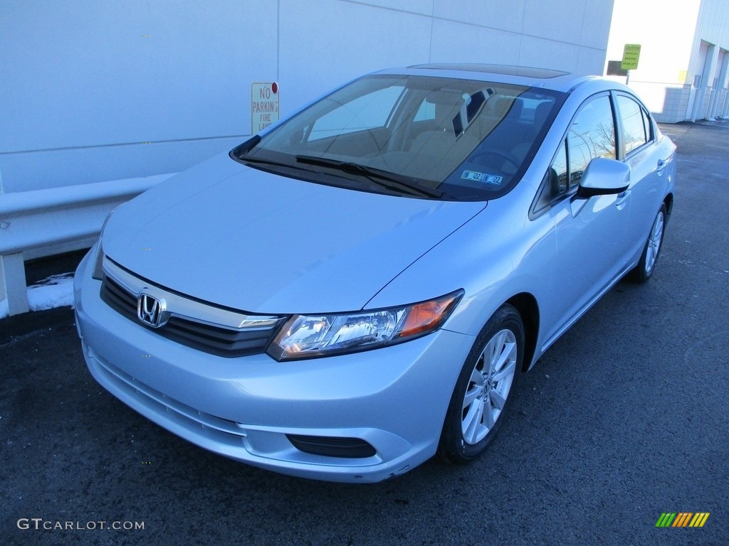 2012 Civic EX Sedan - Cool Mist Metallic / Gray photo #9