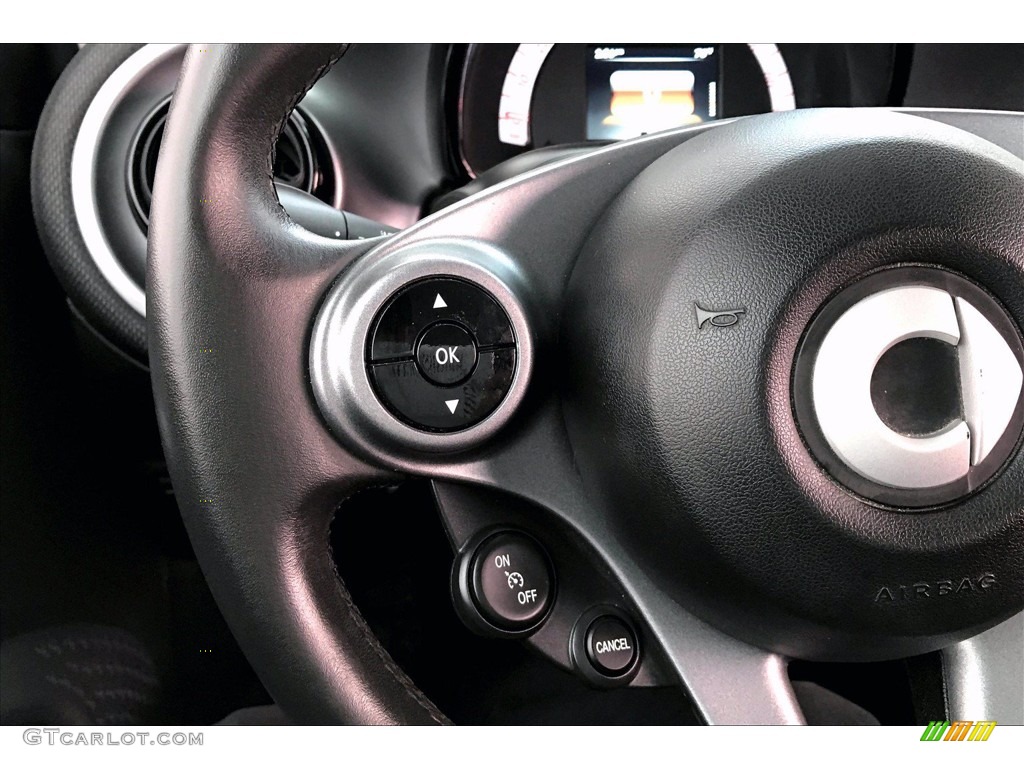 2017 Smart fortwo Electric Drive coupe Black Steering Wheel Photo #141008068