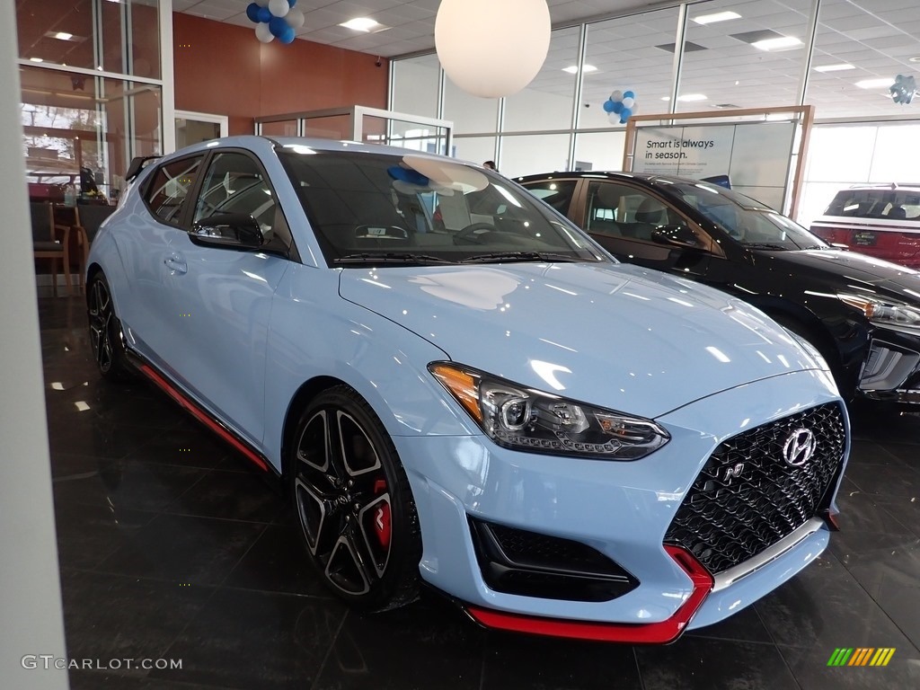 Performance Blue 2021 Hyundai Veloster N Exterior Photo #141008454