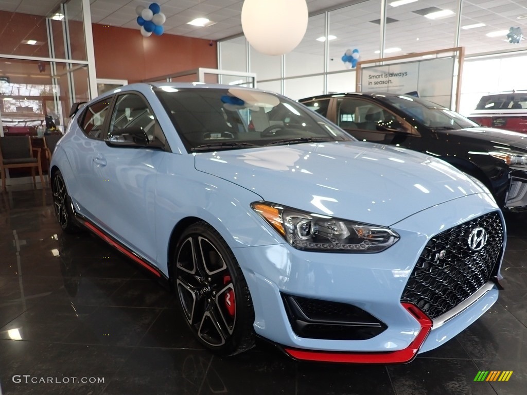 Performance Blue 2021 Hyundai Veloster N Exterior Photo #141008479