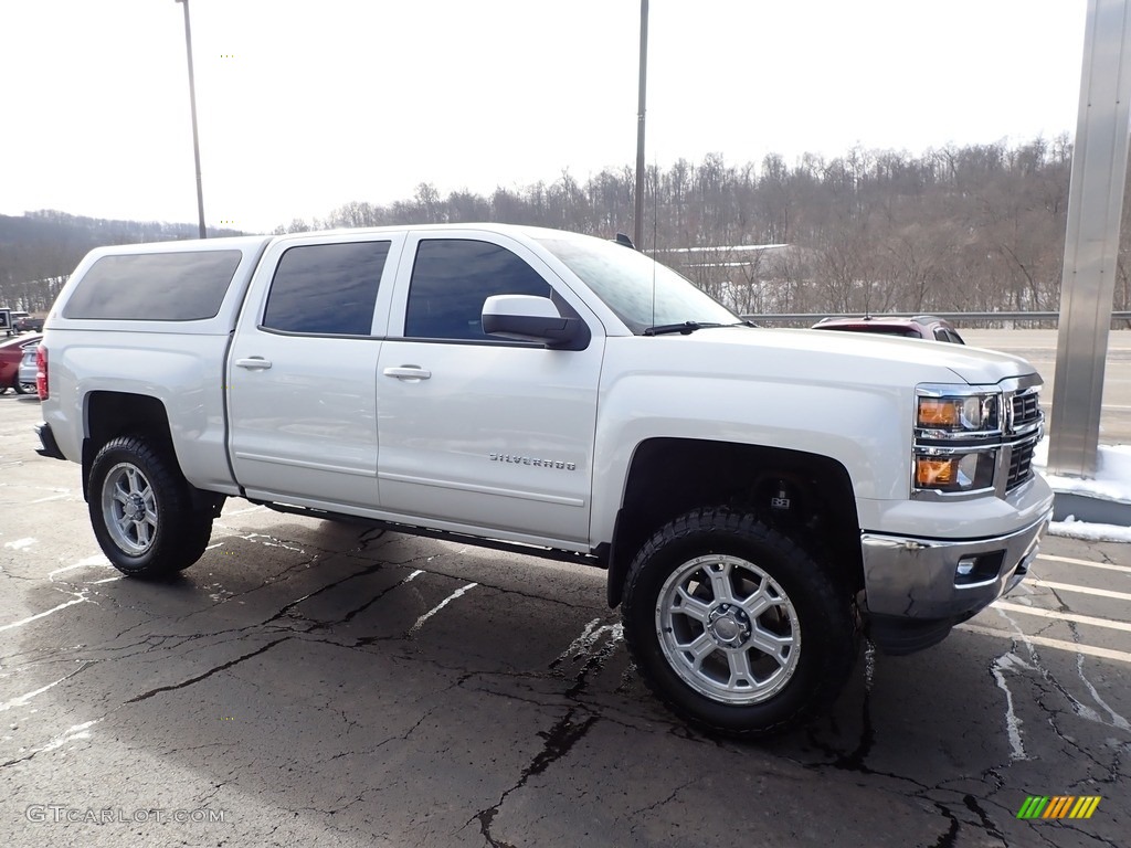2015 Silverado 1500 LT Crew Cab 4x4 - White Diamond Tricoat / Jet Black photo #4