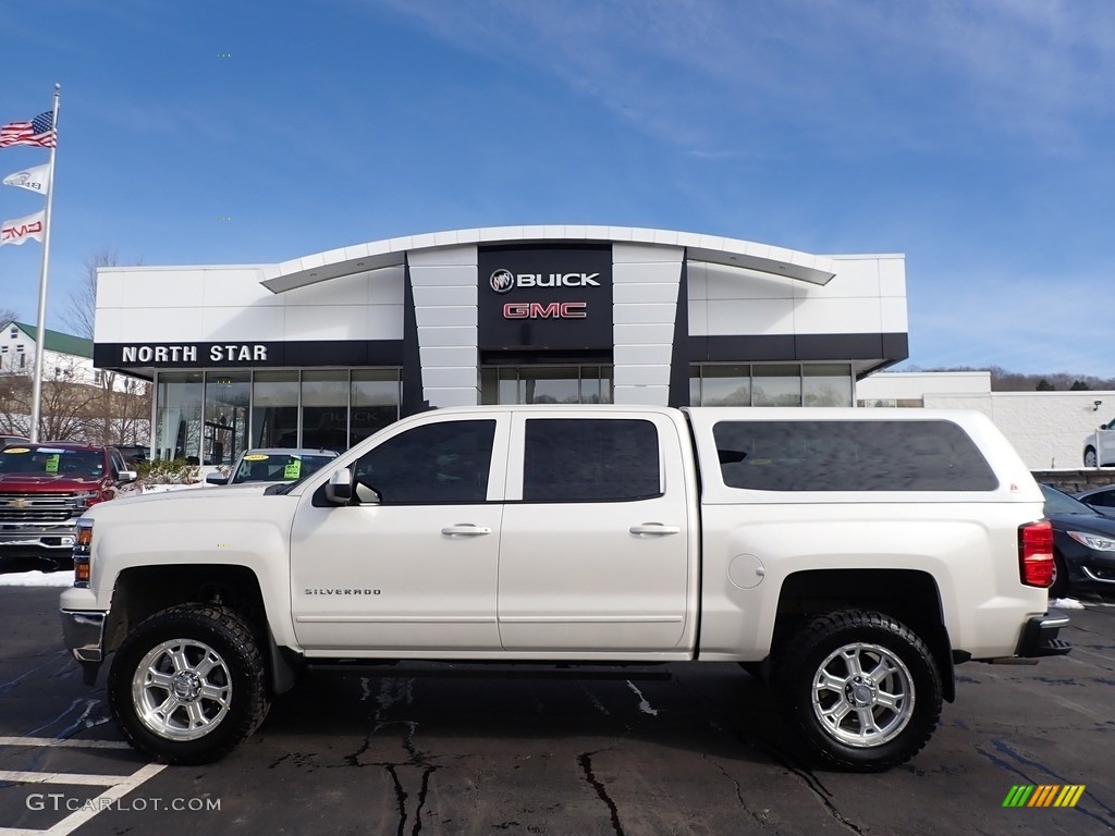 2015 Silverado 1500 LT Crew Cab 4x4 - White Diamond Tricoat / Jet Black photo #12