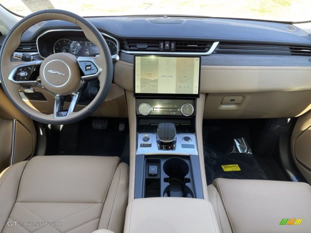 2021 Jaguar F-PACE P250 S Caraway/Ebony Dashboard Photo #141009260