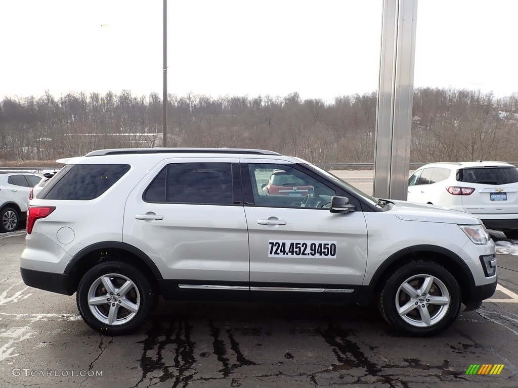 2017 Explorer XLT 4WD - Ingot Silver / Ebony Black photo #5