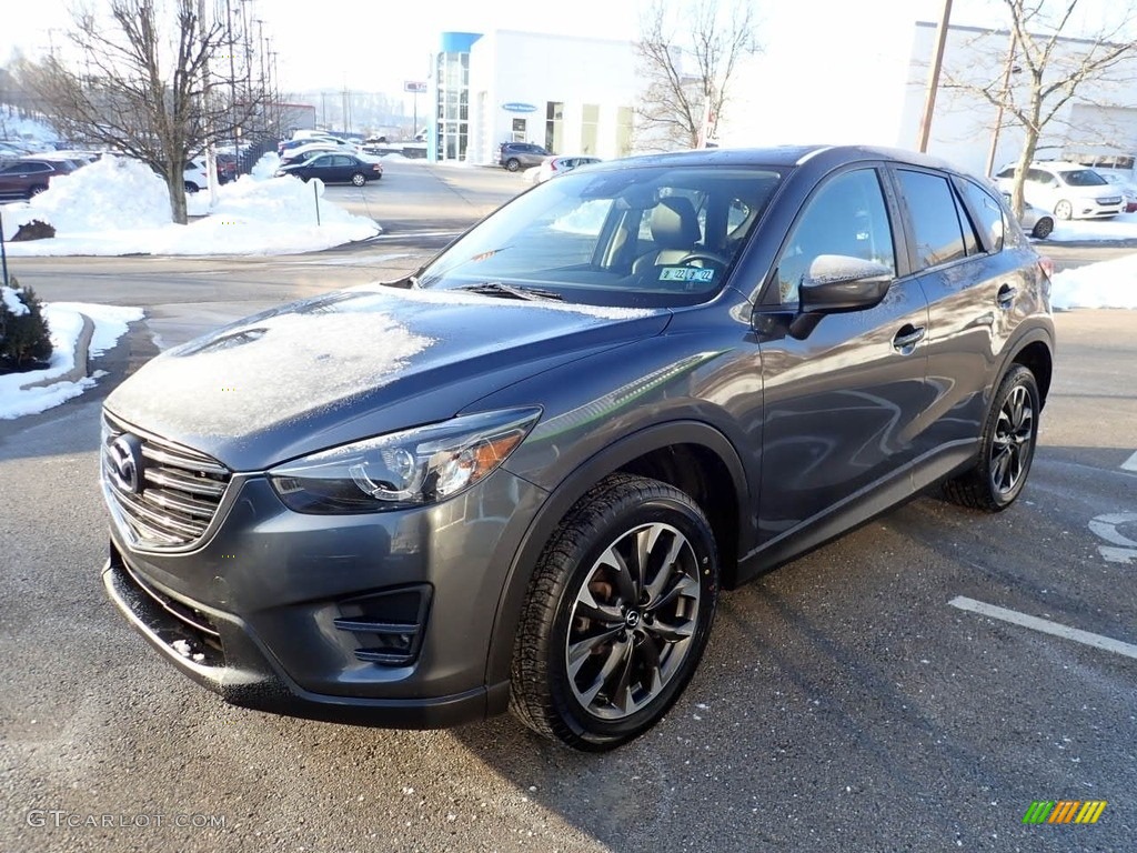 2016 CX-5 Grand Touring AWD - Meteor Gray Mica / Black photo #7