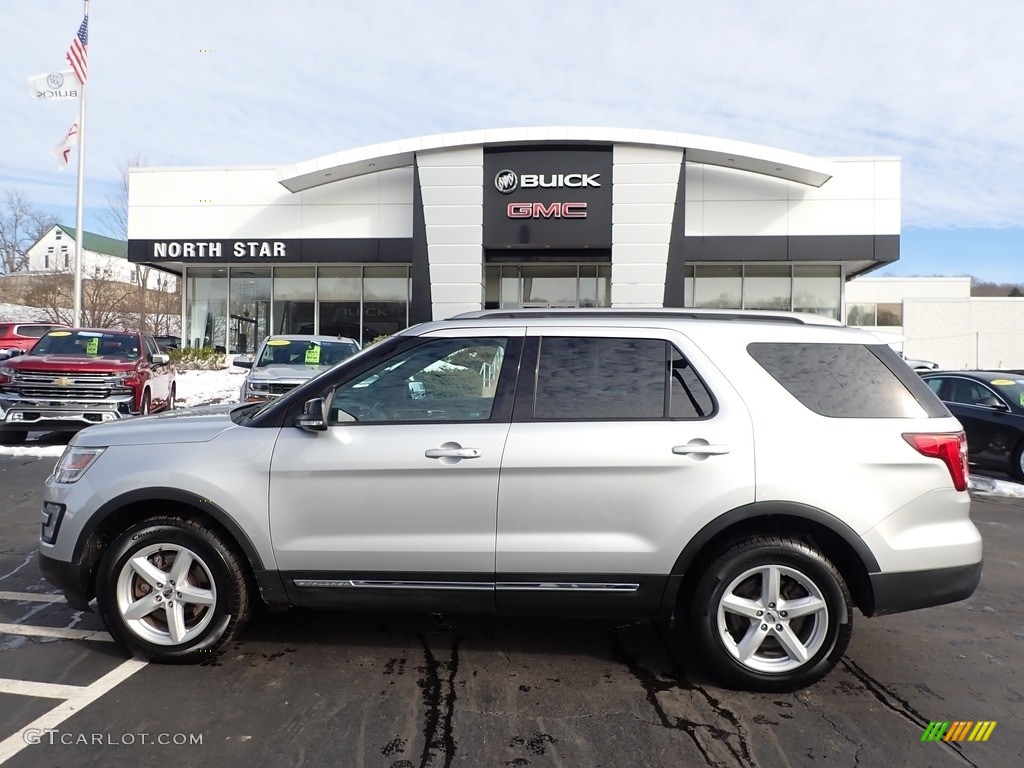 2017 Explorer XLT 4WD - Ingot Silver / Ebony Black photo #13