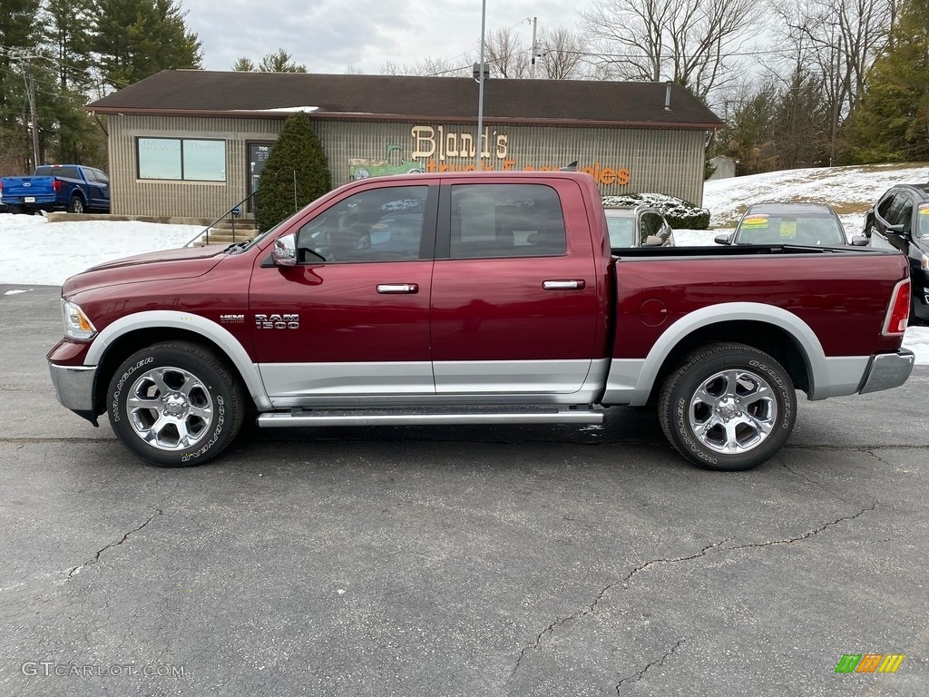 2017 1500 Laramie Crew Cab 4x4 - Delmonico Red Pearl / Black photo #1
