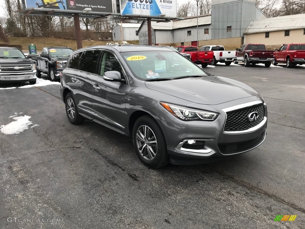 Graphite Shadow 2019 Infiniti QX60 Pure Exterior Photo #141011213