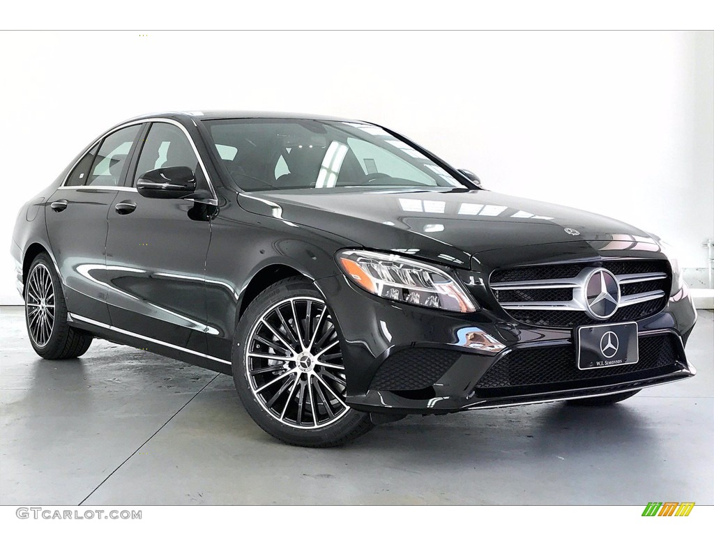 Obsidian Black Metallic 2021 Mercedes-Benz C 300 Sedan Exterior Photo #141011351