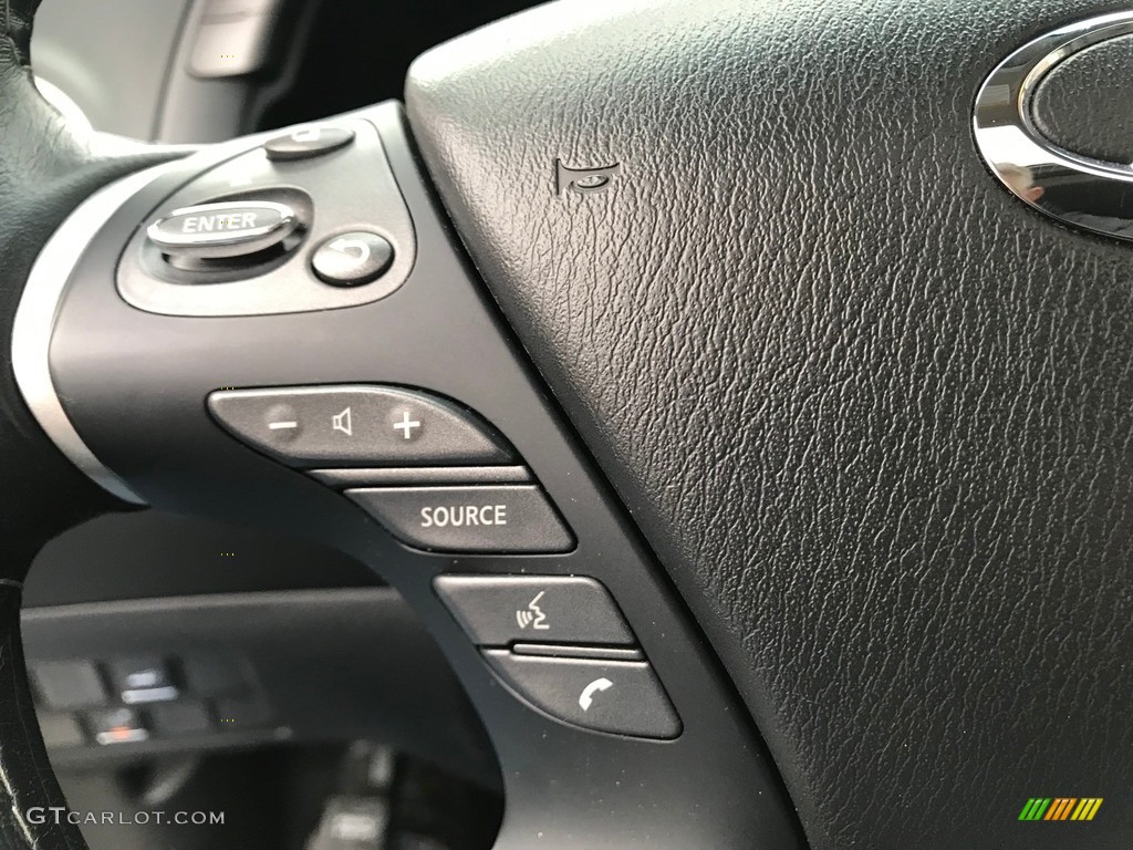2019 Infiniti QX60 Pure Graphite Steering Wheel Photo #141011498