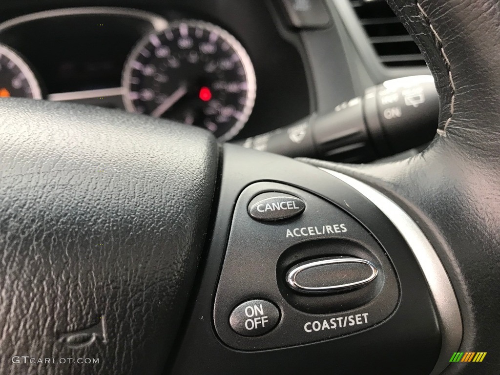 2019 Infiniti QX60 Pure Graphite Steering Wheel Photo #141011537