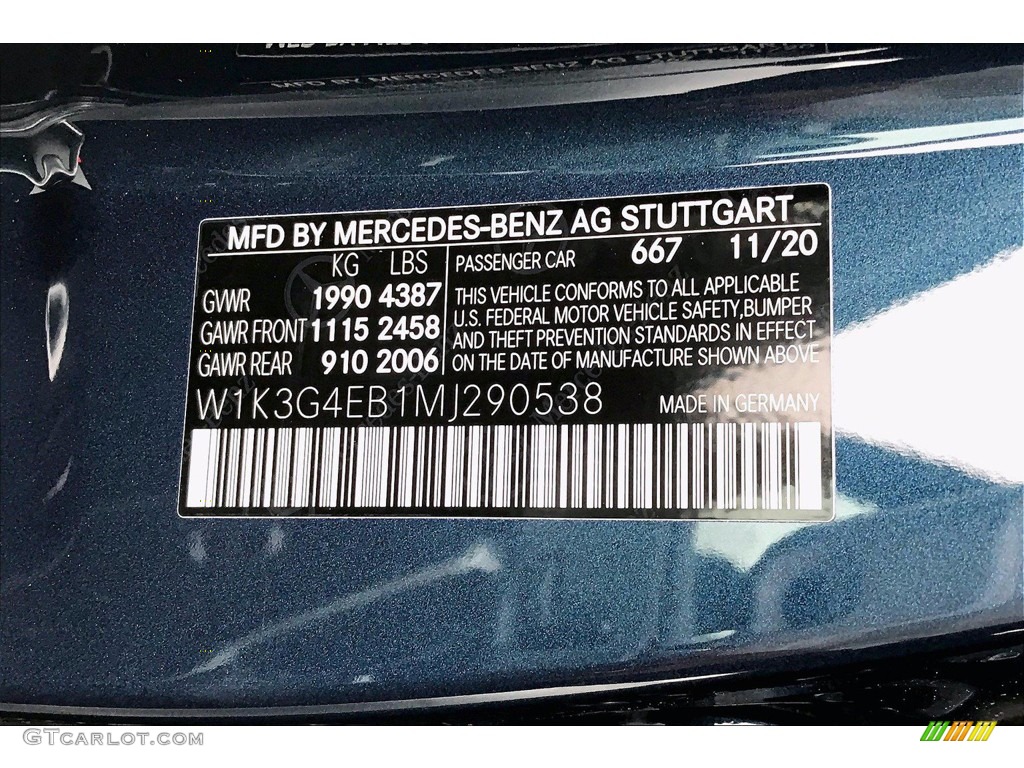 2021 A 220 Sedan - Denim Blue Metallic / Black photo #10