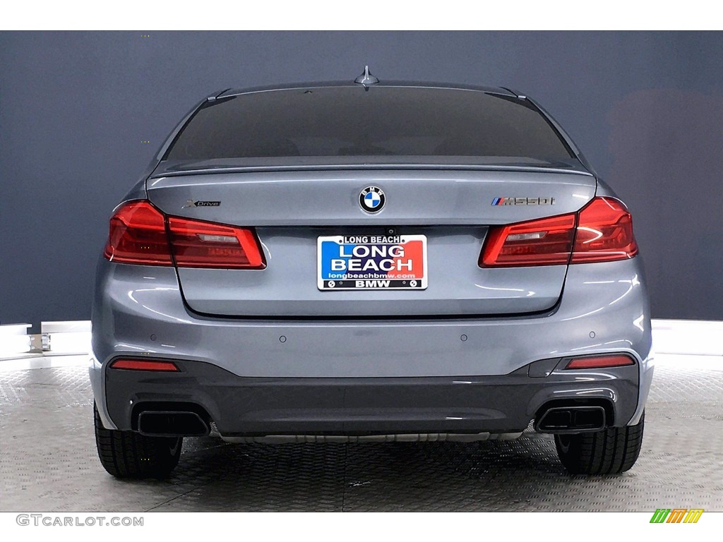2018 5 Series M550i xDrive Sedan - Bluestone Metallic / Black photo #3