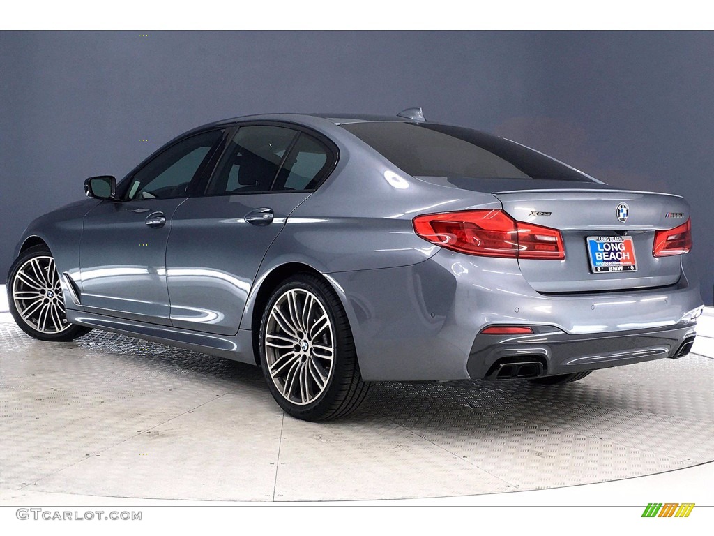 2018 5 Series M550i xDrive Sedan - Bluestone Metallic / Black photo #10