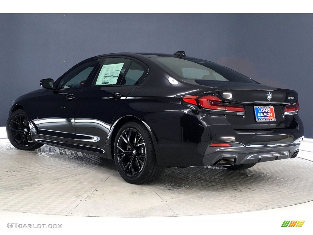 2021 5 Series 540i Sedan - Black Sapphire Metallic / Black photo #3