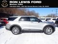 2021 Iconic Silver Metallic Ford Explorer XLT 4WD  photo #1