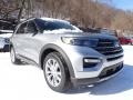 2021 Iconic Silver Metallic Ford Explorer XLT 4WD  photo #3