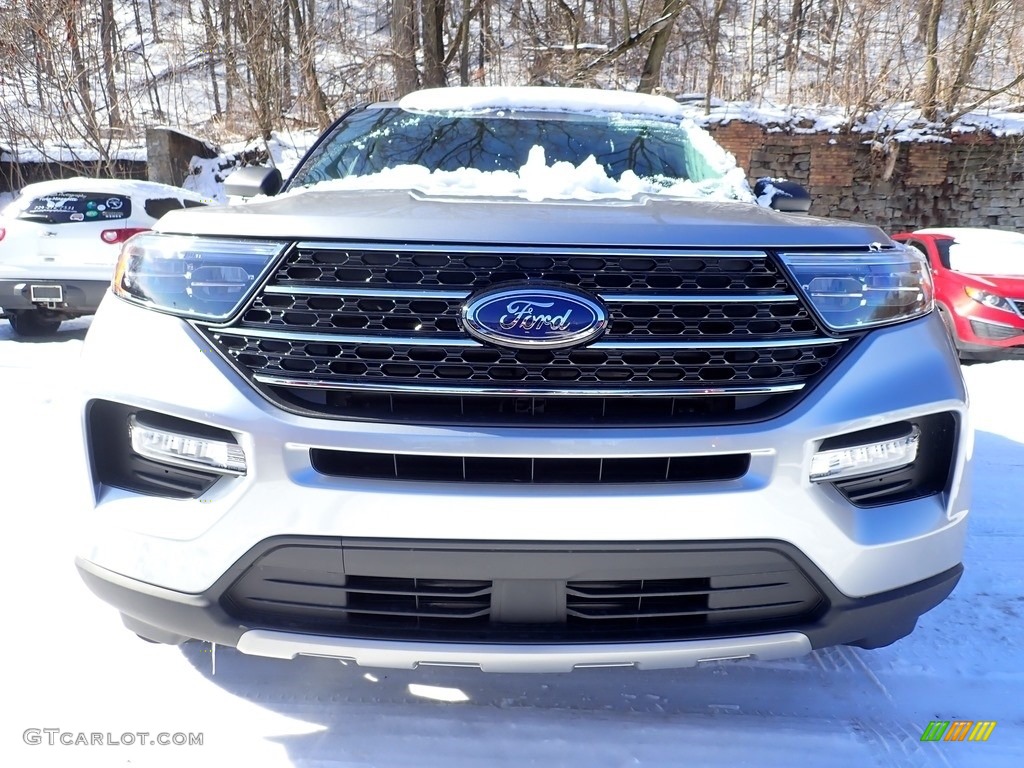 2021 Explorer XLT 4WD - Iconic Silver Metallic / Ebony photo #4
