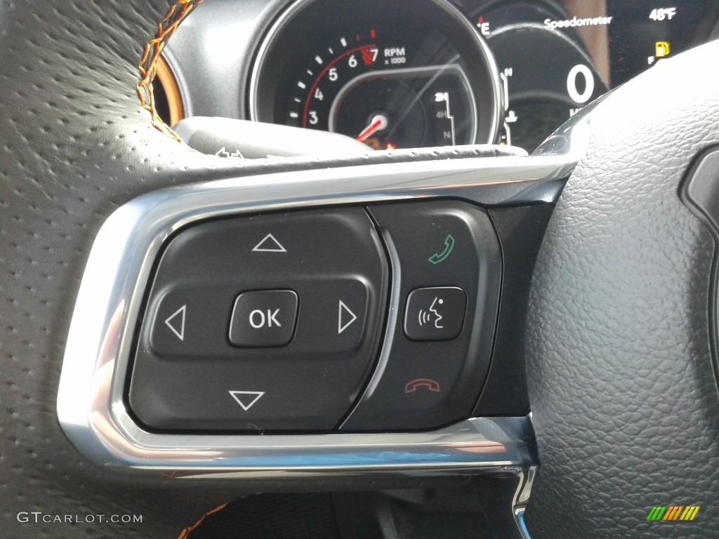 2021 Jeep Gladiator Mojave 4x4 Black Steering Wheel Photo #141014763