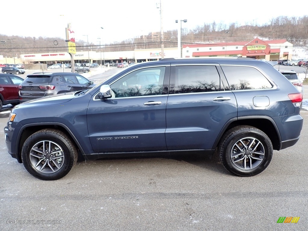 2021 Grand Cherokee Limited 4x4 - Slate Blue Pearl / Black photo #2