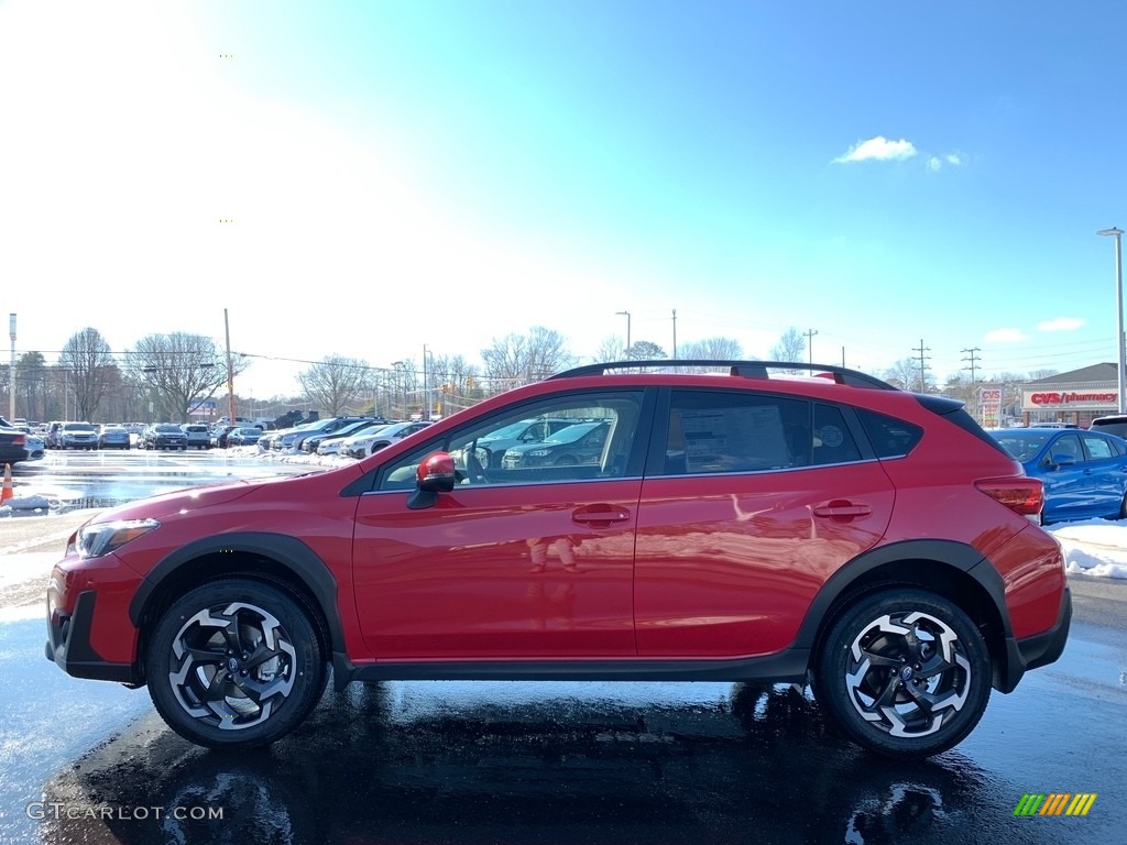 2021 Crosstrek Limited - Pure Red / Black photo #3