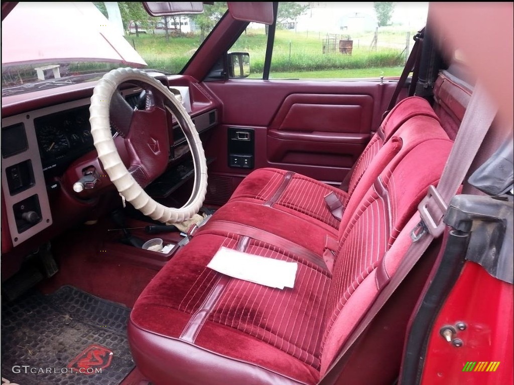 1989 Dodge Dakota Sport Convertible 4x4 Interior Color Photos