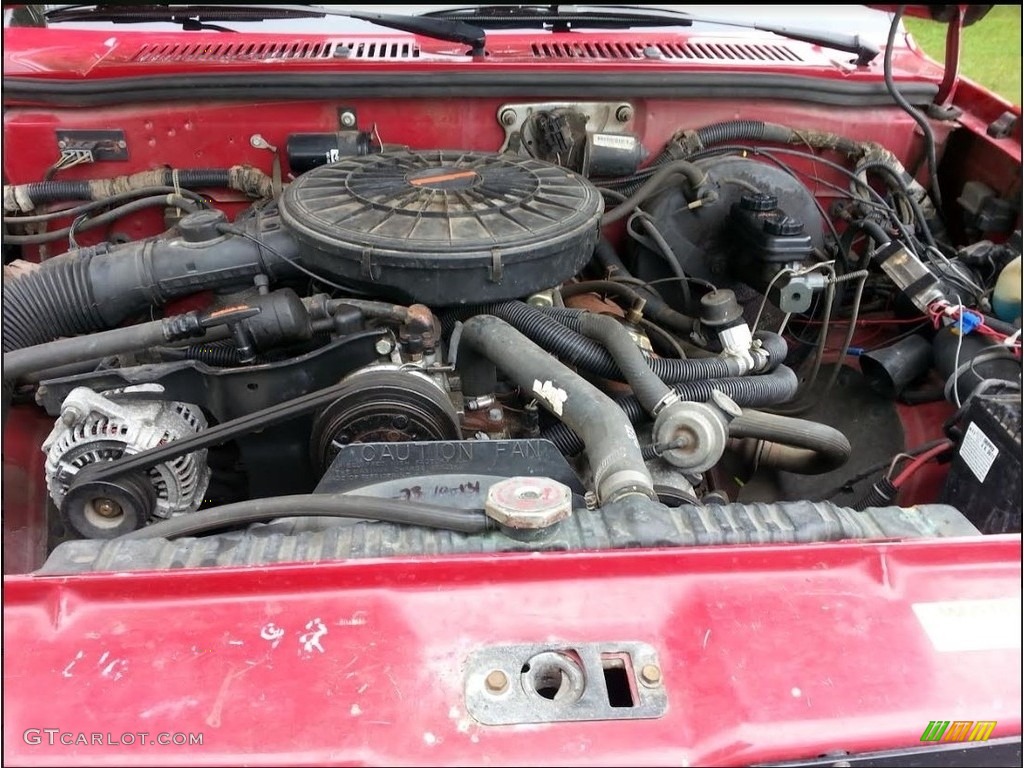 1989 Dodge Dakota Sport Convertible 4x4 Engine Photos