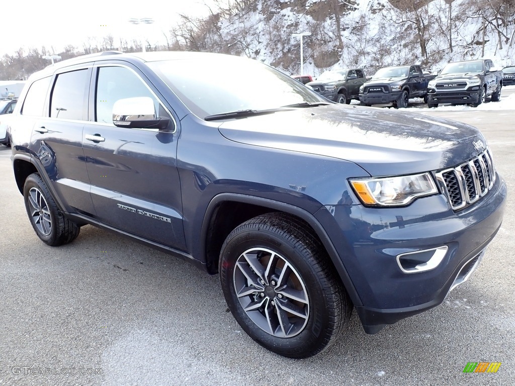 2021 Grand Cherokee Limited 4x4 - Slate Blue Pearl / Black photo #8