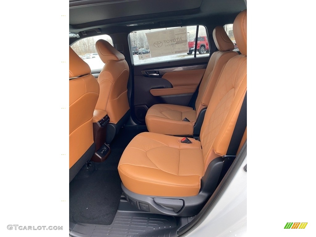 2021 Highlander Platinum AWD - Blizzard White Pearl / Glazed Caramel photo #3