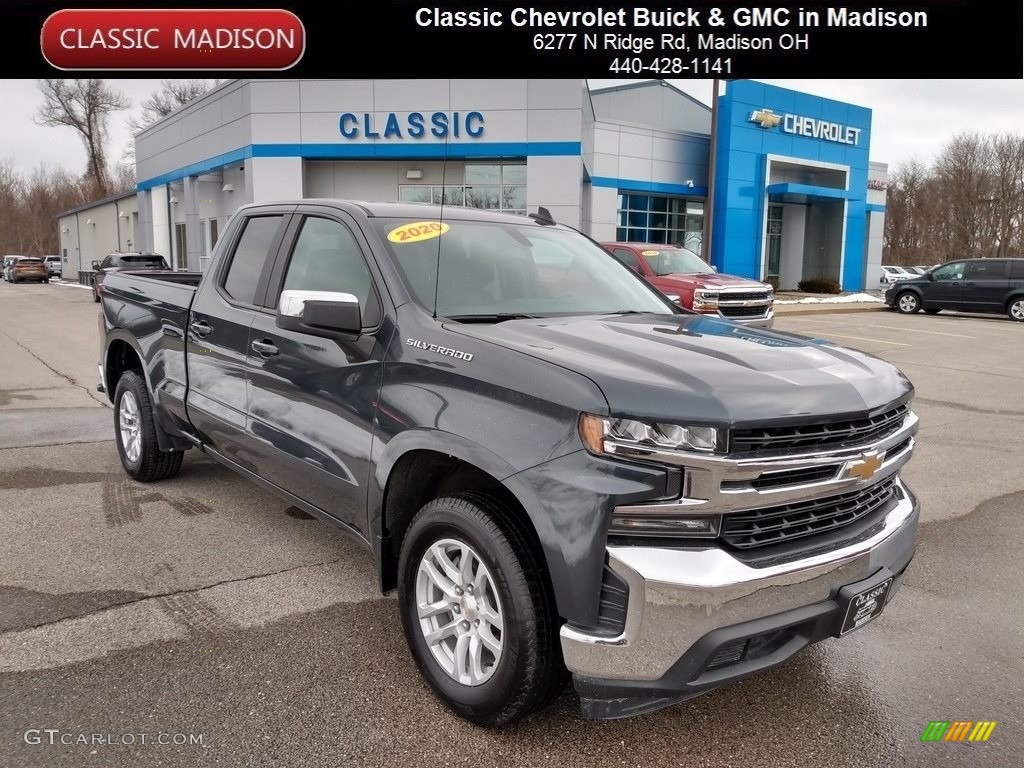 2020 Silverado 1500 LT Double Cab 4x4 - Shadow Gray Metallic / Jet Black photo #1