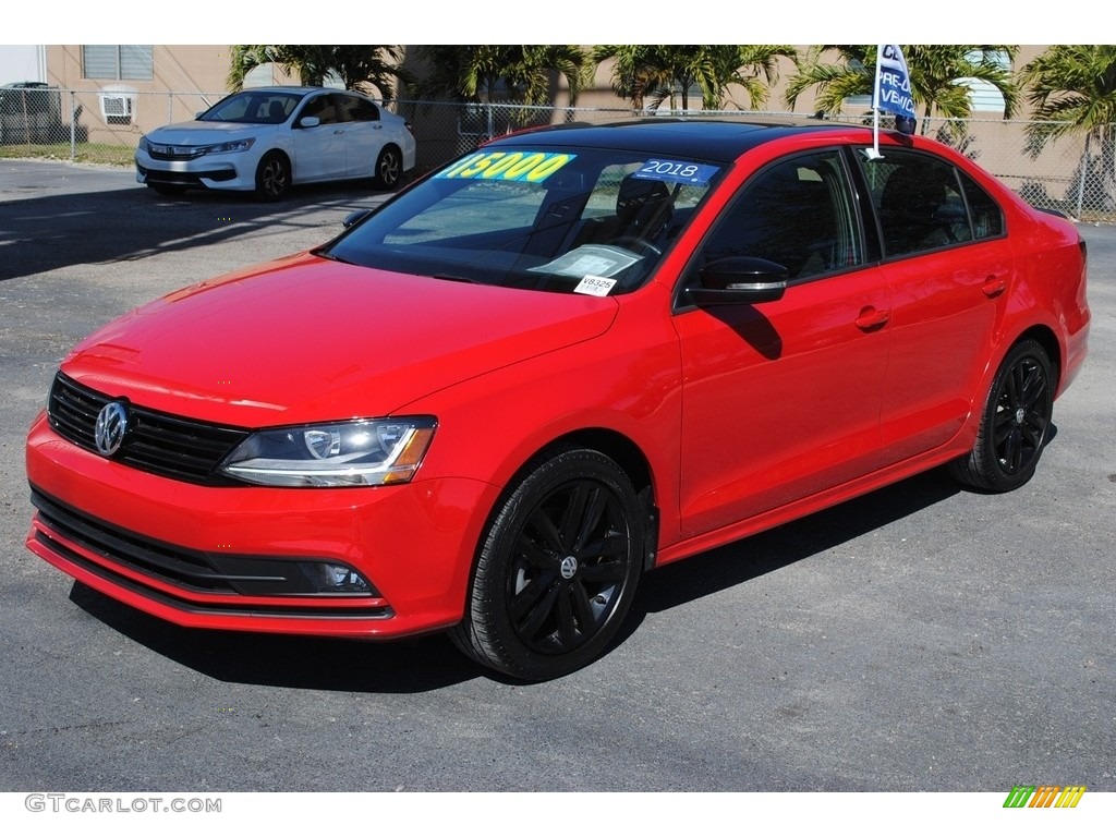 Tornado Red 2018 Volkswagen Jetta SE Sport Exterior Photo #141022828