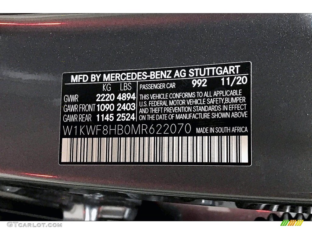 2021 C AMG 63 S Sedan - Selenite Gray Metallic / Black photo #10