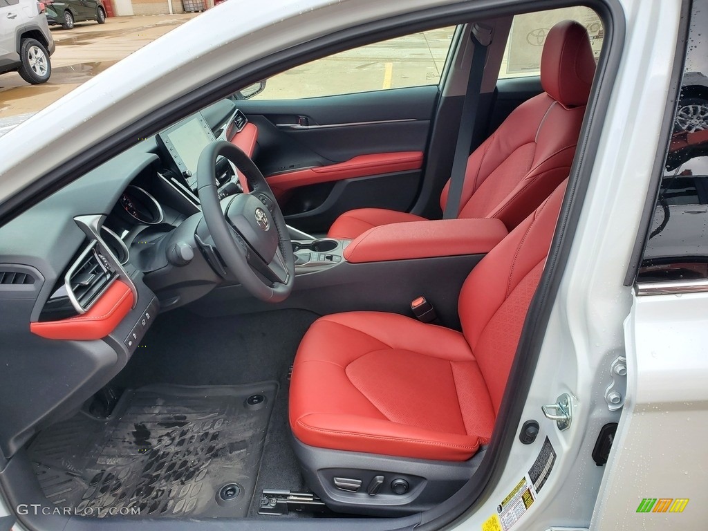 2021 Camry XSE - Wind Chill Pearl / Cockpit Red photo #2