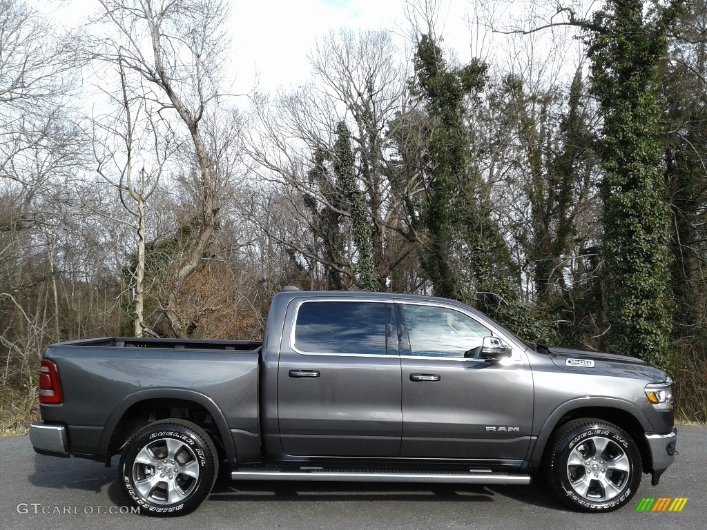 2021 1500 Laramie Crew Cab 4x4 - Granite Crystal Metallic / Black photo #5