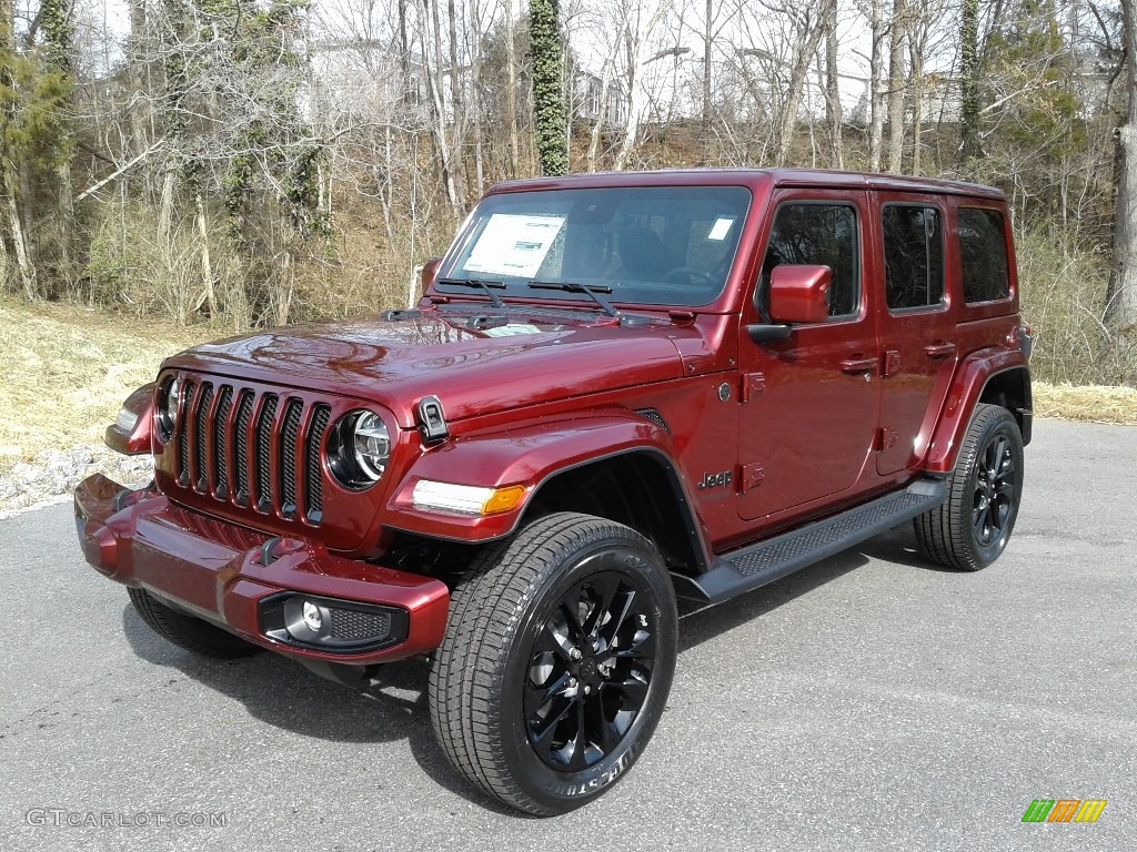 2021 Wrangler Unlimited Sahara High Altitude 4x4 - Snazzberry Pearl / Black photo #2