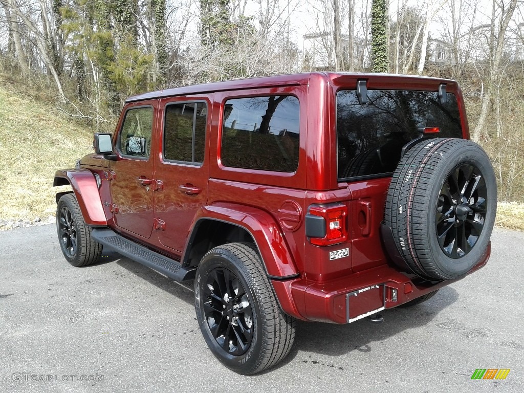 2021 Wrangler Unlimited Sahara High Altitude 4x4 - Snazzberry Pearl / Black photo #8