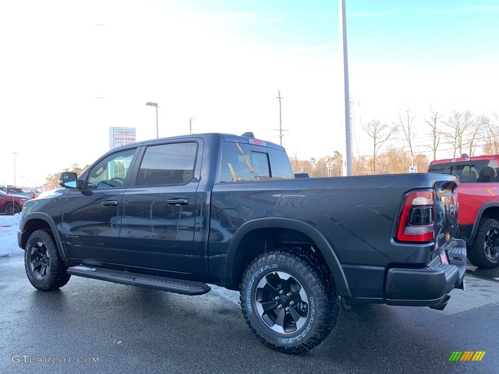 2021 1500 Rebel Crew Cab 4x4 - Maximum Steel Metallic / Red/Black photo #4