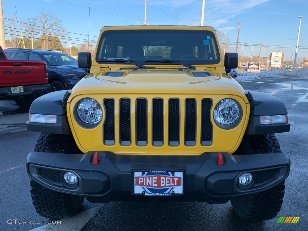 2021 Wrangler Unlimited Rubicon 4x4 - Hellayella / Black photo #2