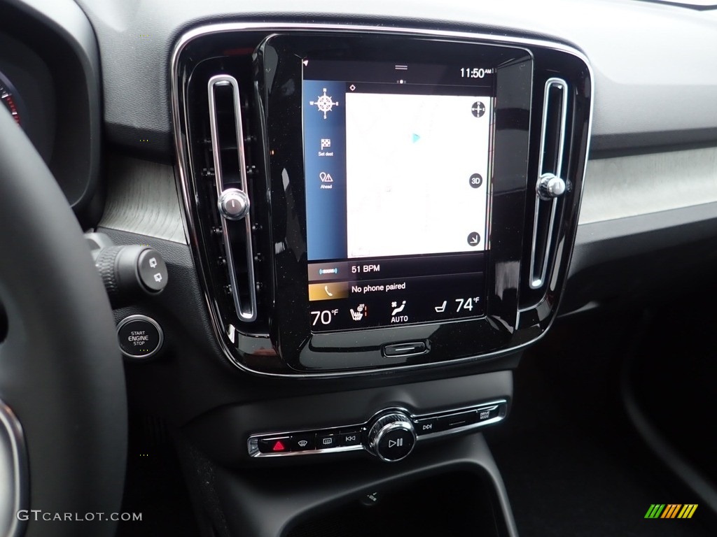 2021 XC40 T5 Inscription AWD - Thunder Grey Metallic / Charcoal photo #14