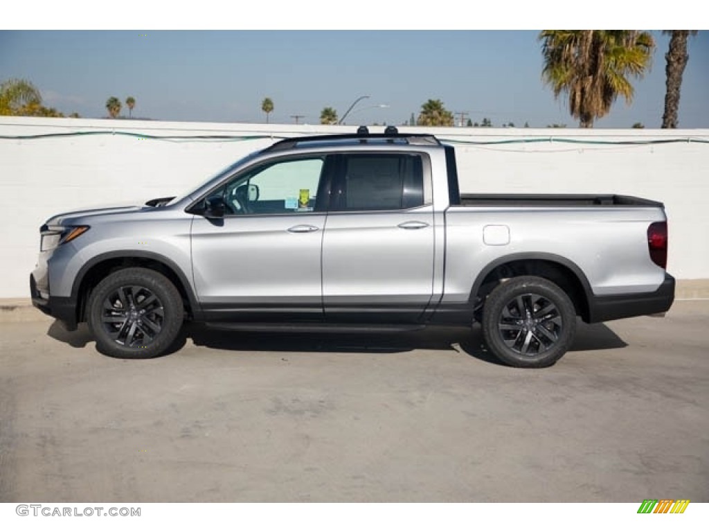 Lunar Silver Metallic 2021 Honda Ridgeline Sport AWD Exterior Photo #141030872
