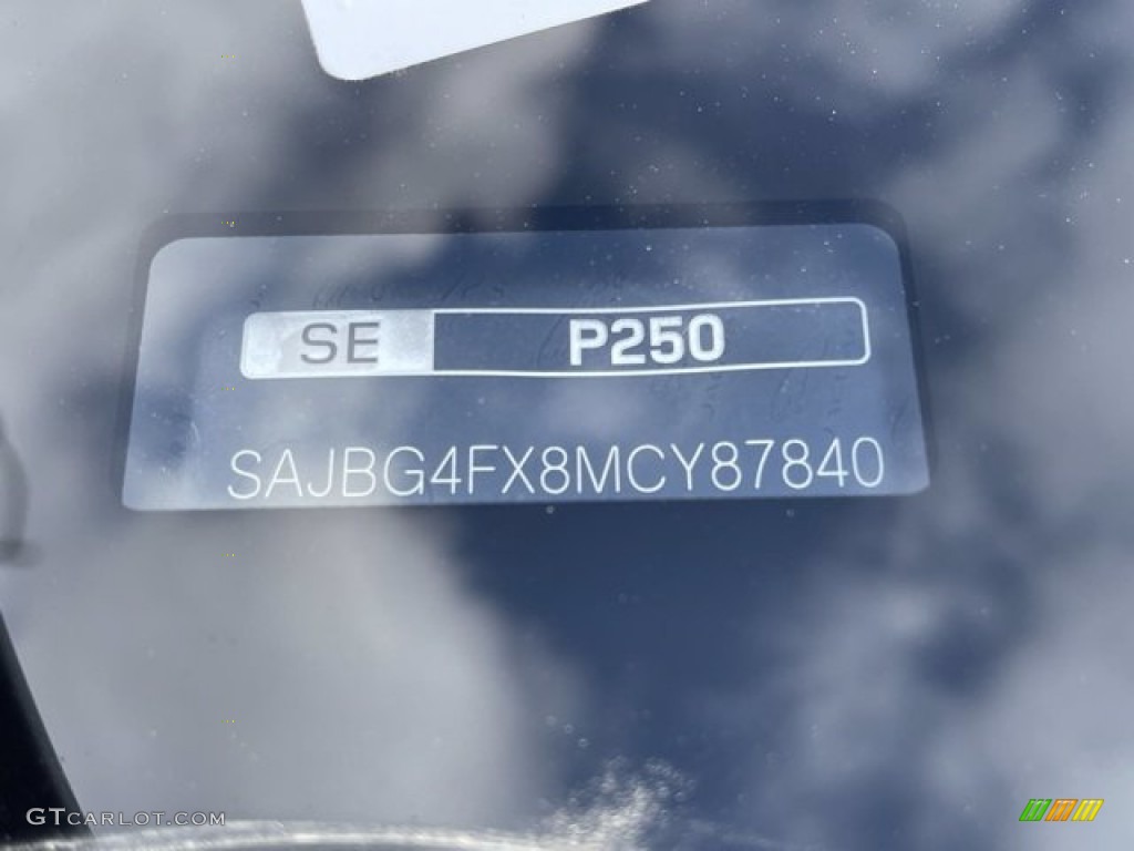 2021 Jaguar XF P250 SE Marks and Logos Photos
