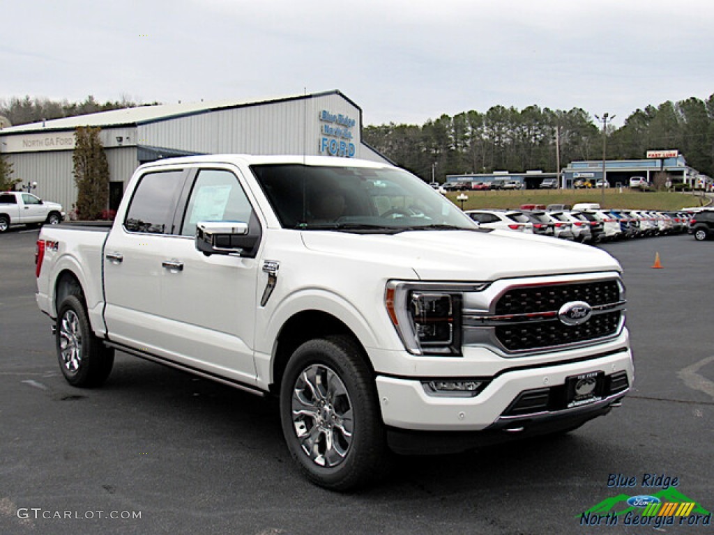 2021 F150 Platinum SuperCrew 4x4 - Star White / Platinum Unique Carmelo photo #7