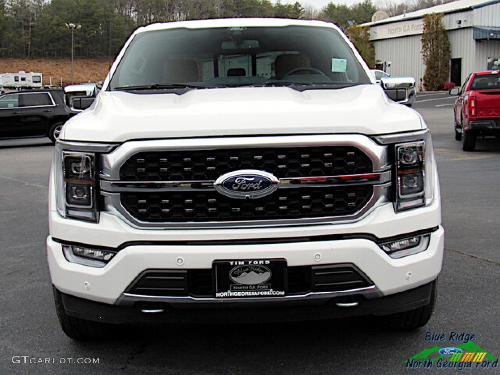 2021 F150 Platinum SuperCrew 4x4 - Star White / Platinum Unique Carmelo photo #8
