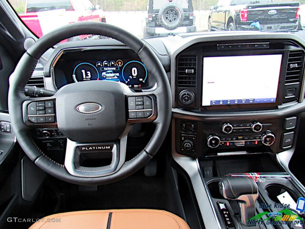 2021 Ford F150 Platinum SuperCrew 4x4 Platinum Unique Carmelo Dashboard Photo #141031736