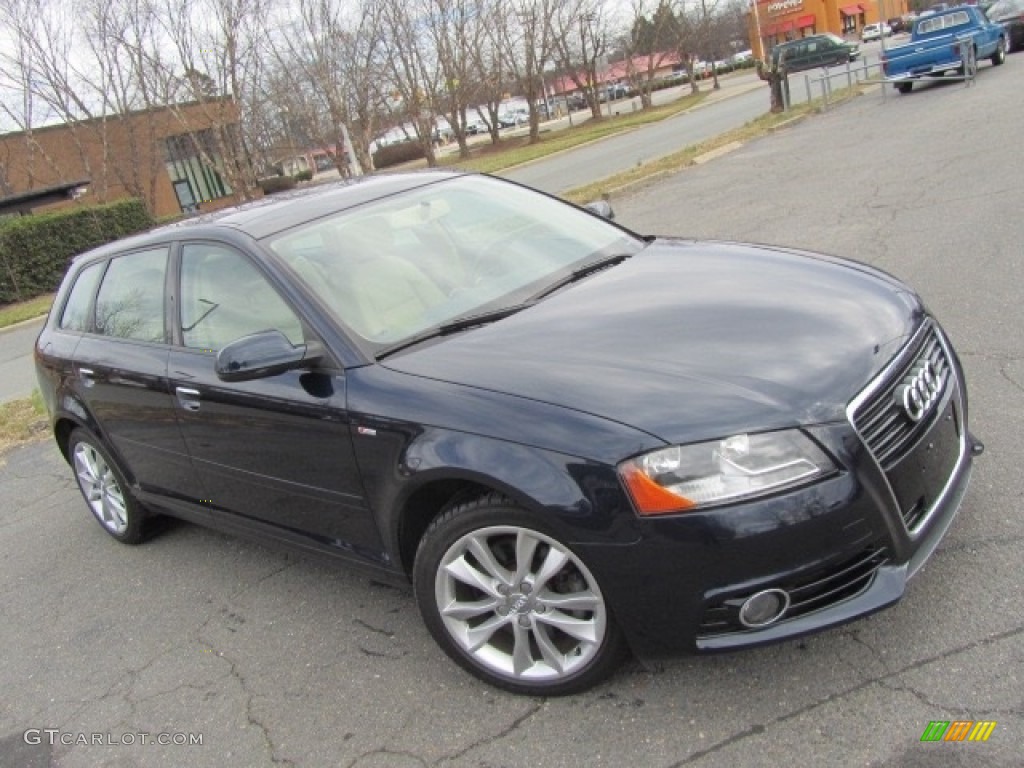 2012 A3 2.0T - Scuba Blue Metallic / Luxor Beige photo #3