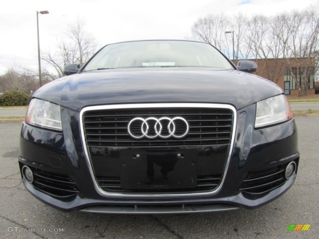 2012 A3 2.0T - Scuba Blue Metallic / Luxor Beige photo #4