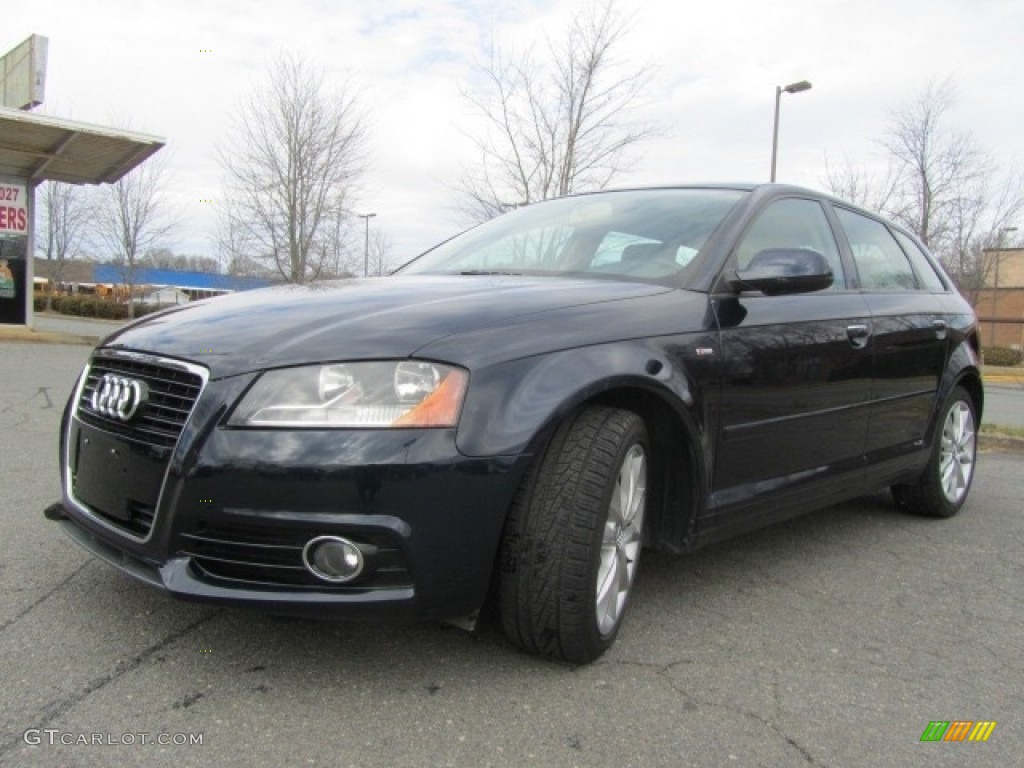 2012 A3 2.0T - Scuba Blue Metallic / Luxor Beige photo #6